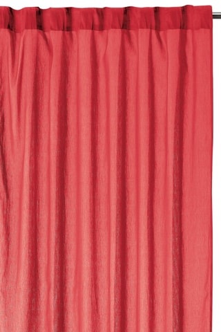 Rideau en lin Zeff - Rouge - 140 x 280 cm