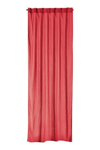 Rideau en lin Zeff - Rouge - 140 x 280 cm