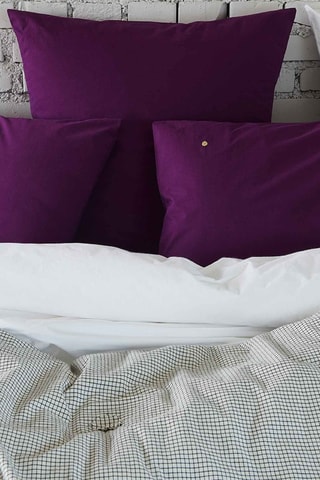 Taie d'oreiller en coton biologique Céleste - Violet