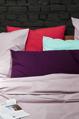 Taie d'oreiller en coton biologique Céleste - Rose