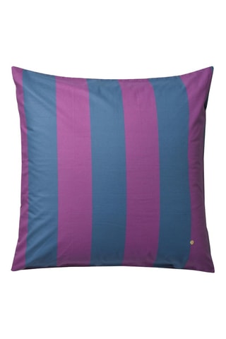 Taie d'oreiller en coton biologique Malo - Violet et bleu