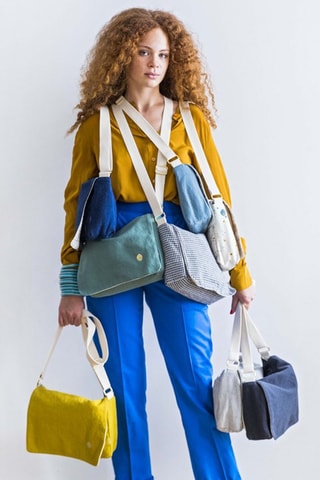 Sac bandoulière en coton biologique Iona - Ecru