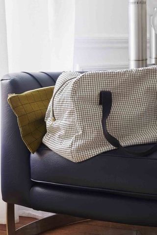 Sac de voyage en coton biologique Gustave - Blanc - 42 cm