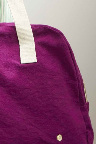 Sac de voyage en coton biologique Iona - Violet - 42 cm