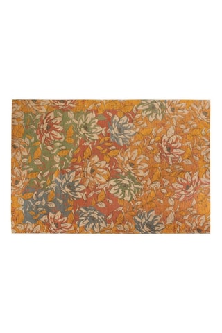 Tapis Alba - Orange et vert