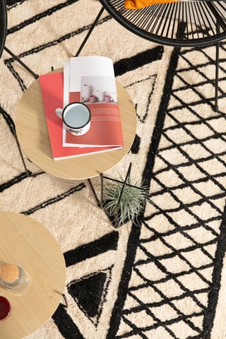 Tapis Sami - Noir et beige