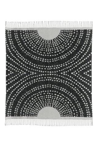 Plaid Taina - Anthracite et gris - 140 x 160 cm