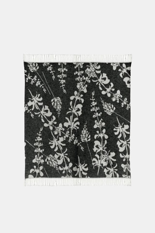 Plaid Gini - Anthracite et gris - 140 x 160 cm