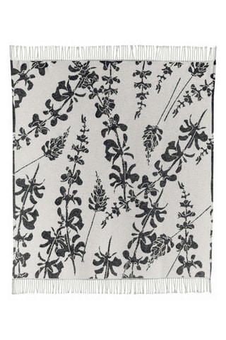 Plaid Gini - Anthracite et gris - 140 x 160 cm