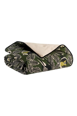 Plaid Zazu Chambray - Vert et beige - 135 x 200 cm