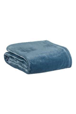 Plaid Theo - Bleu - 130 x 160 cm