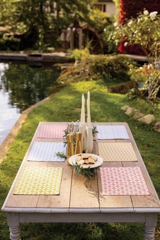 Set de table Fatou - Jaune - 33 x 48 cm