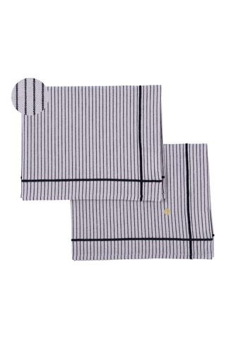 2 sets de table en coton biologique Léonie - Rose - 40 x 50 cm