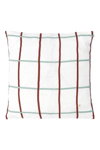 Housse de coussin en lin Carl - Caramel - 50 x 50 cm