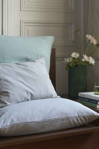 Housse de coussin en coton biologique Gustave - Noir - 80 x 80 cm