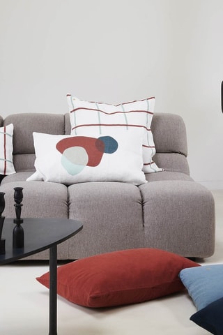 Housse de coussin en lin Carl - Caramel - 50 x 30 cm