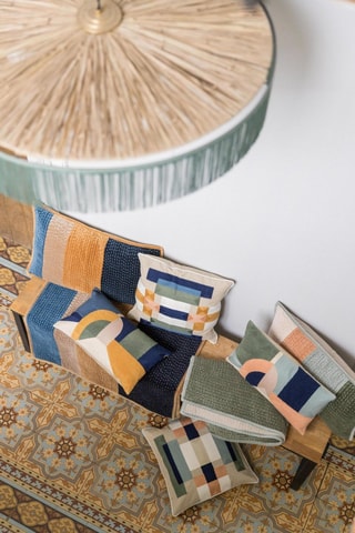 Édredon Elise Patchs - Cobalt