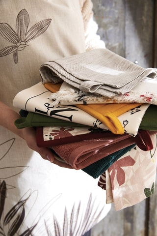 Torchon en coton biologique Moana - Gris