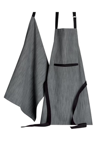 Torchon en coton biologique Moana - Gris