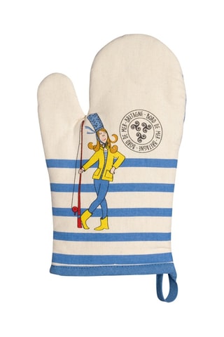 Gant de cuisine Apéro Breton - Ecru et bleu