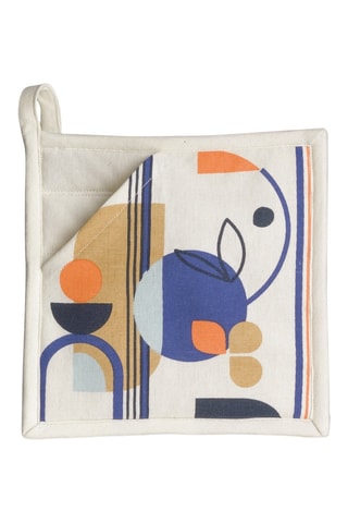 Manique 2-en-1 Titouan - Ecru et bleu