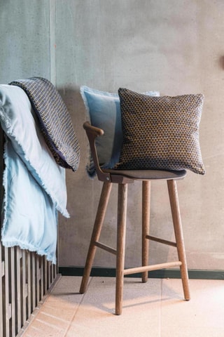 Coussin Vera - Bleu et jaune - 30 x 50 cm