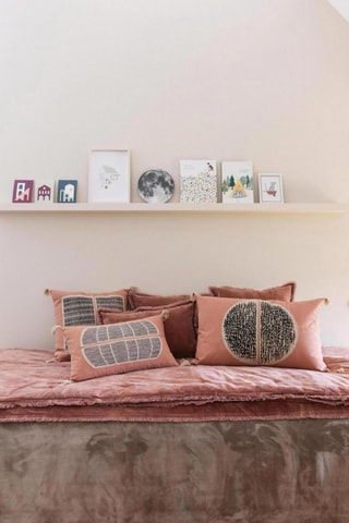 Coussin Yael - Vieux rose - 45 x 45 cm