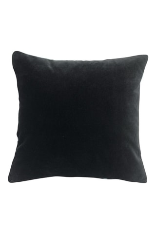 Coussin Fara Brode - Bleu et noir - 45 x 45 cm