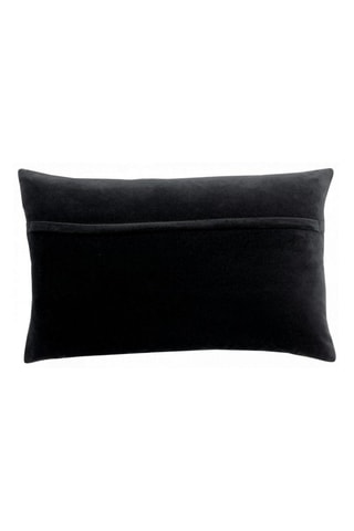 Coussin Rosalie Brode - Orange et noir - 40 x 65 cm