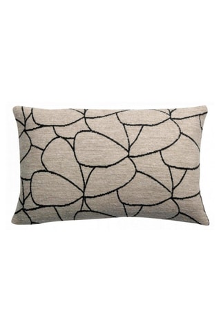 Coussin Dany - Ecru et noir - 40 x 65 cm
