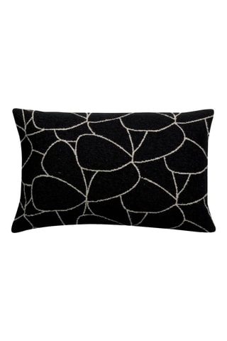 Coussin Dany - Ecru et noir - 40 x 65 cm