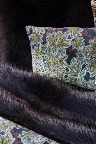 Coussin coton Ariane - Noir - 30 x 50 cm