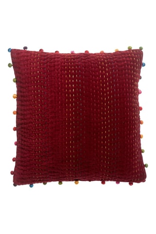 Coussin coton Gastounet - Rouge - 45 x 45 cm