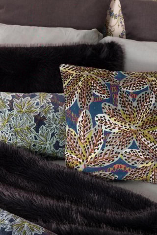 Coussin coton Ariane - Bleu - 45 x 45 cm