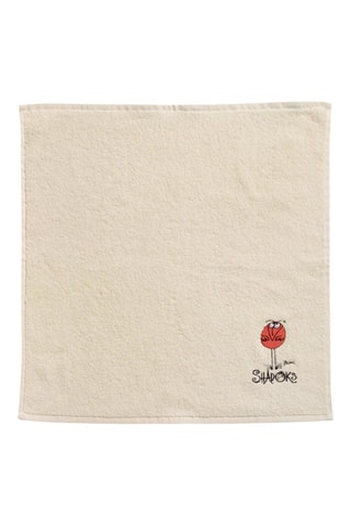 Serviette invité Les Shadoks - Ivoire - 50 x 50 cm