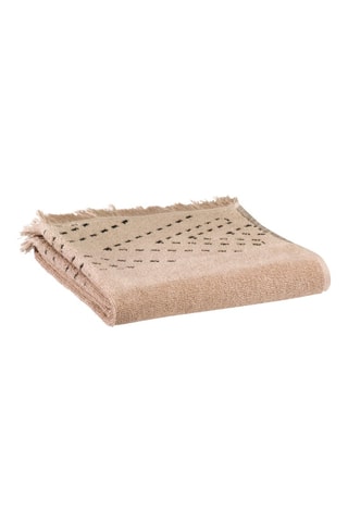 Serviette de toilette Julia - Beige - 50 x 100 cm