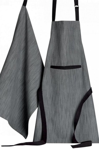 Tablier en coton biologique Moana - Anthracite