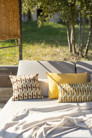 Coussin en lin Zeff - Mangue - 40 x 65 cm