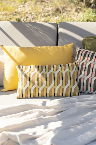 Coussin en lin Zeff - Mangue - 40 x 65 cm