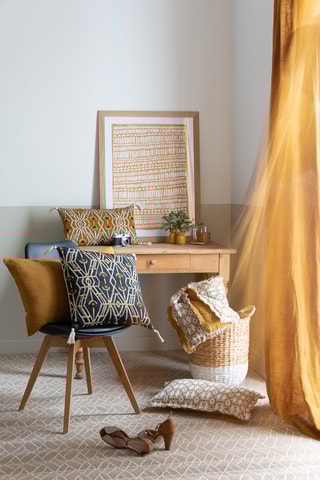 Coussin en lin Zeff - Bronze - 30 x 50 cm