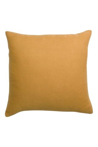 Coussin en lin Zeff - Ocre - 45 x 45 cm