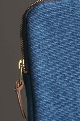 Housse pour iPad en coton biologique Iona - Bleu