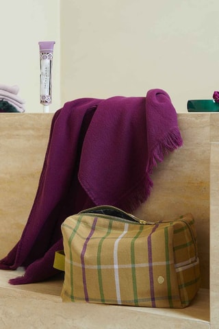 Trousse en coton biologique Scotty L - Marron