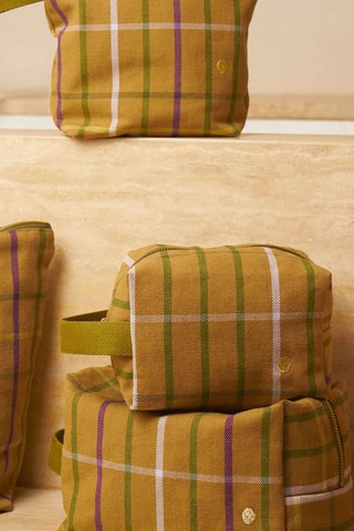 Trousse en coton biologique Scotty L - Marron