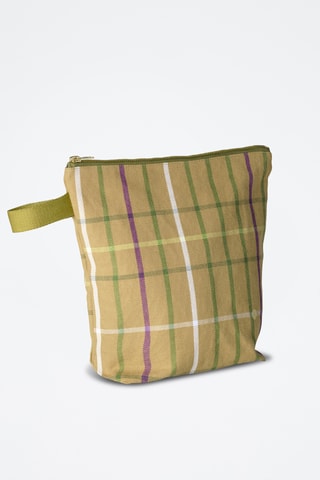 Trousse de toilette en coton biologique Scotty L - Marron