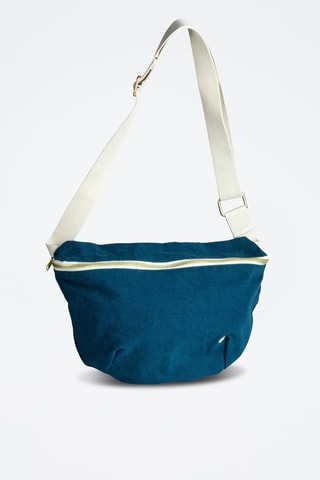 Sac banane en coton biologique Iona - Bleu