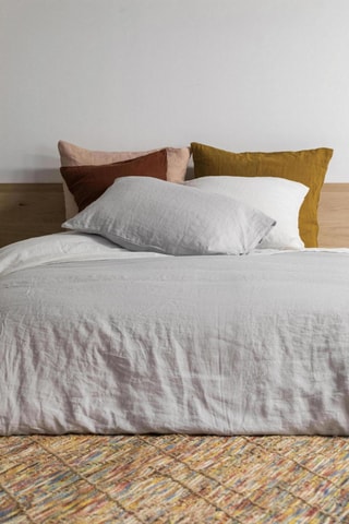 Taie d'oreiller en lin Zeff - Gris perle