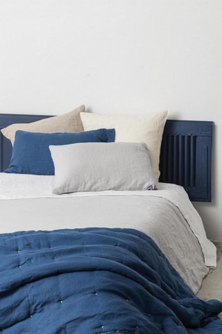 Taie d'oreiller en lin Zeff - Gris perle