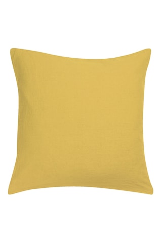 Taie d'oreiller en lin Zeff - Jaune clair