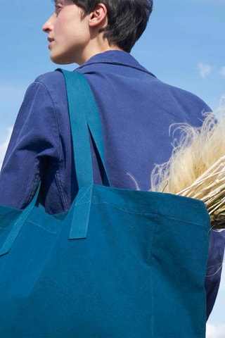 Cabas en coton biologique Iona - Bleu